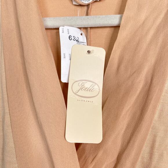 Vintage LA PERLA Peach Apricot Robe Wrap Top $344 Sleep Lingerie NWT - Picture 6 of 10